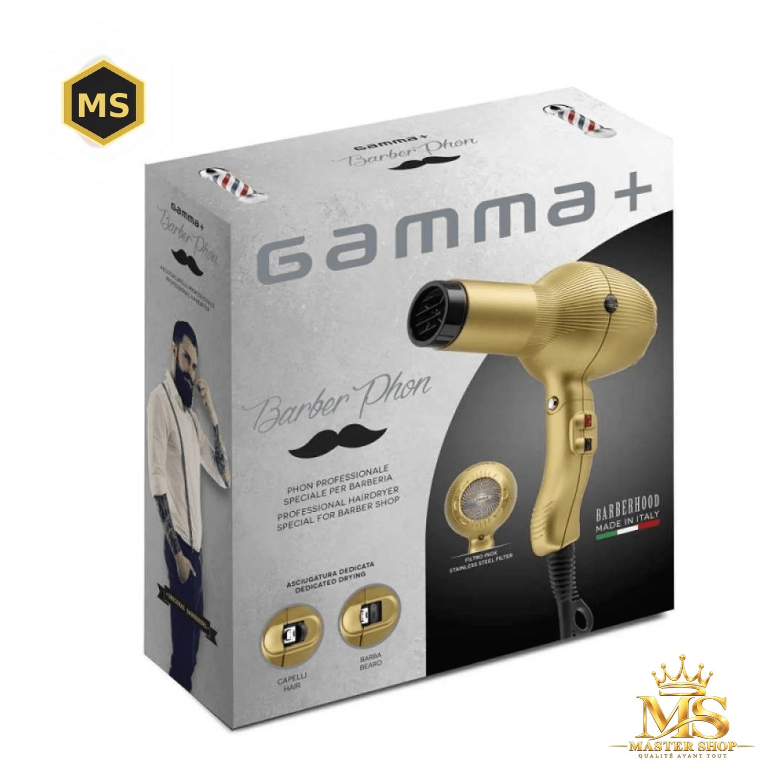 مجفف شعر Gammapiù Barber Phon – قوة 2000واط