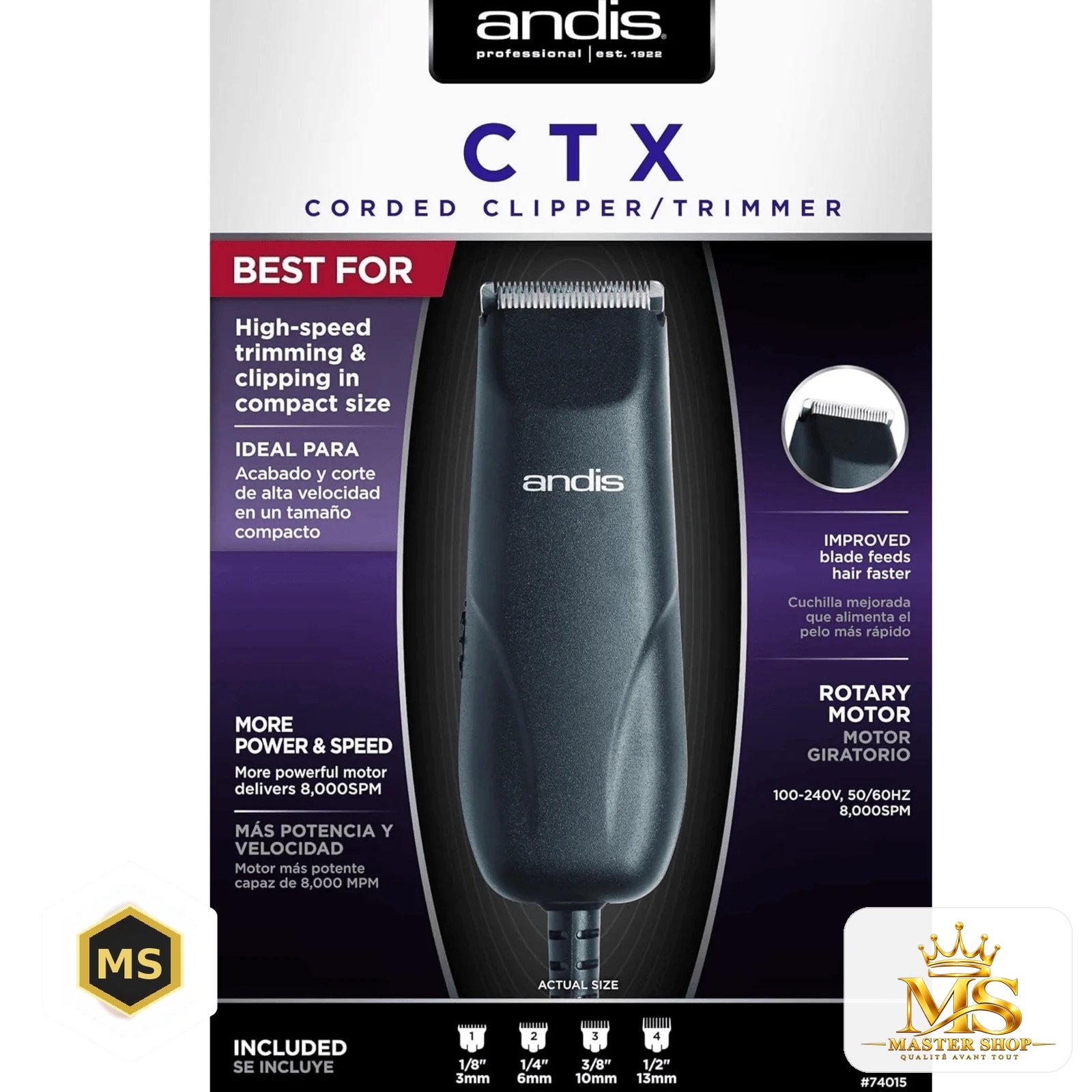 ماكينة حلاقة Andis CTX Corded Clipper/Trimmer - Image 4